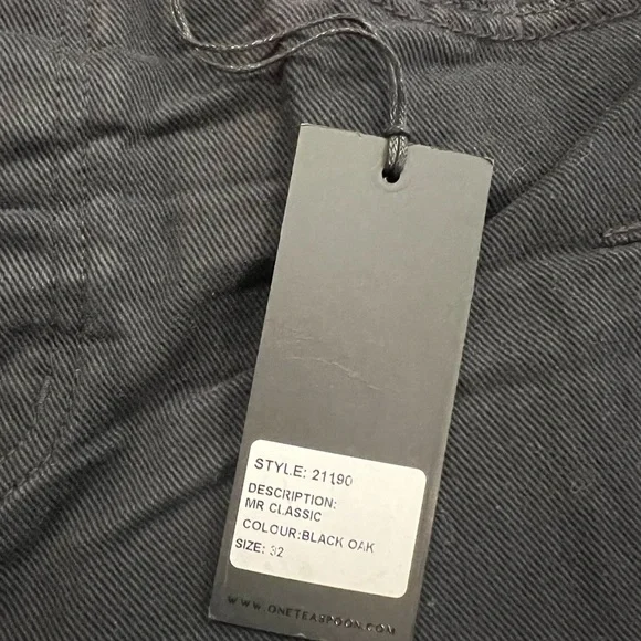 MAN X ONE TEASPOON Black Oak color Mr Classic Denim Size 32 Mens NWT